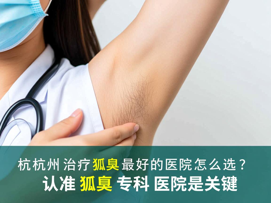 杭州治疗狐臭最好的医院怎么选？认准狐臭专科医院是关键