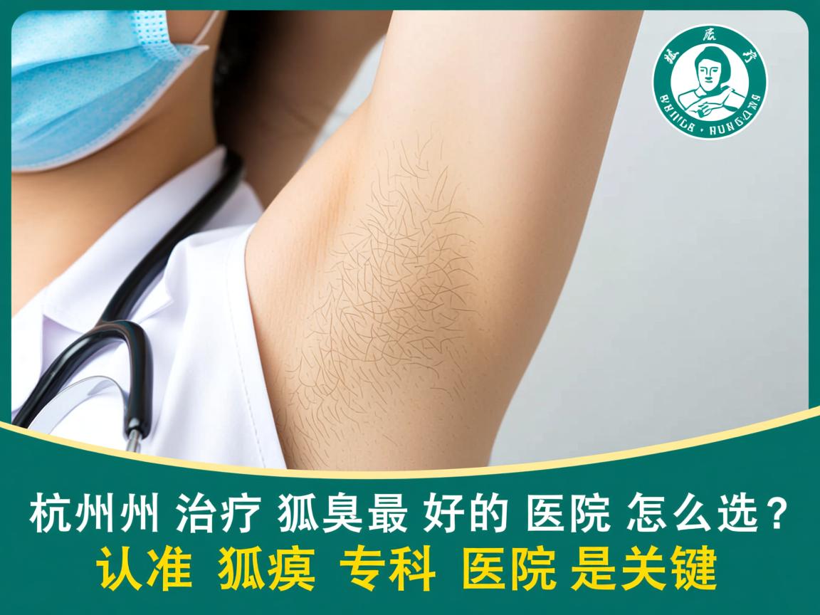 杭州治疗狐臭最好的医院怎么选？认准狐臭专科医院是关键