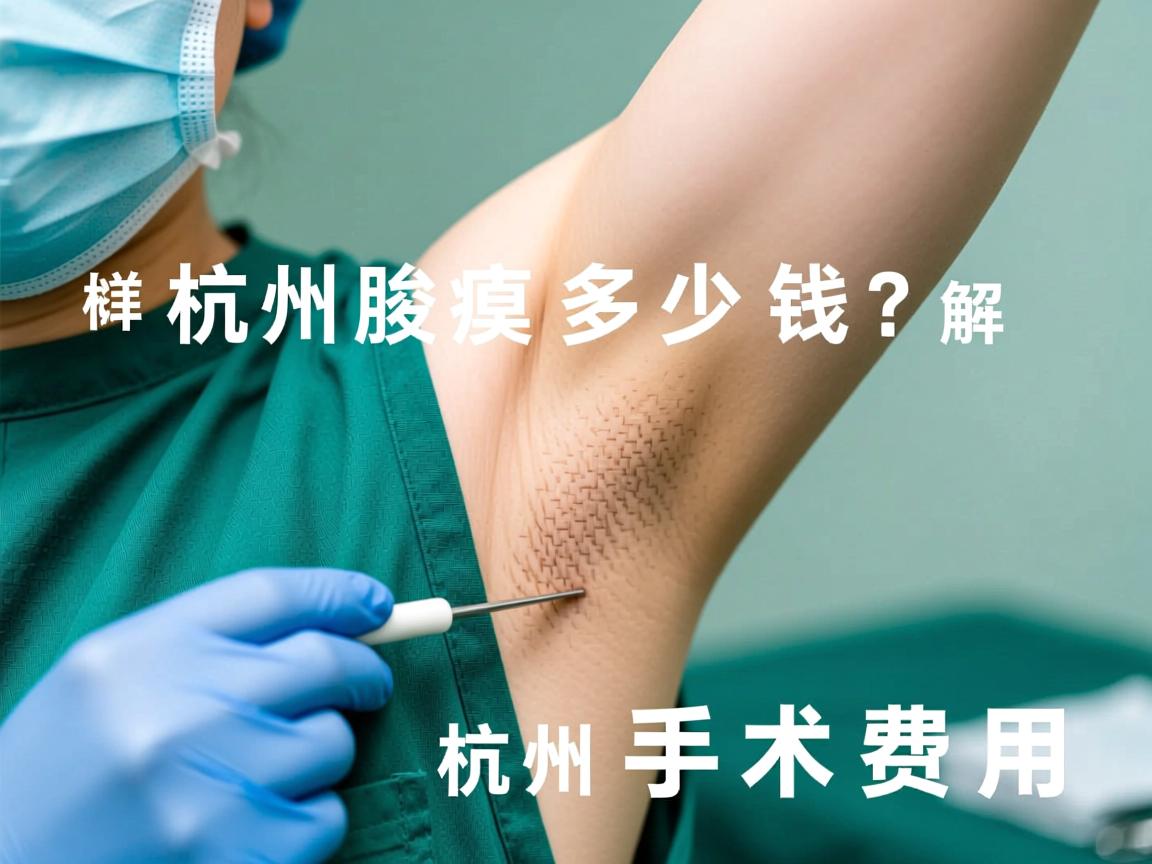 杭州腋臭手术多少钱？详解杭州腋臭手术费用