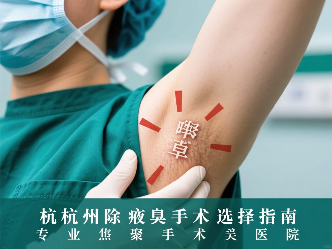 杭州除腋臭手术选择指南,聚焦专业腋臭手术医院 杭州除腋臭手术选择指南,聚焦专业腋臭手术医院