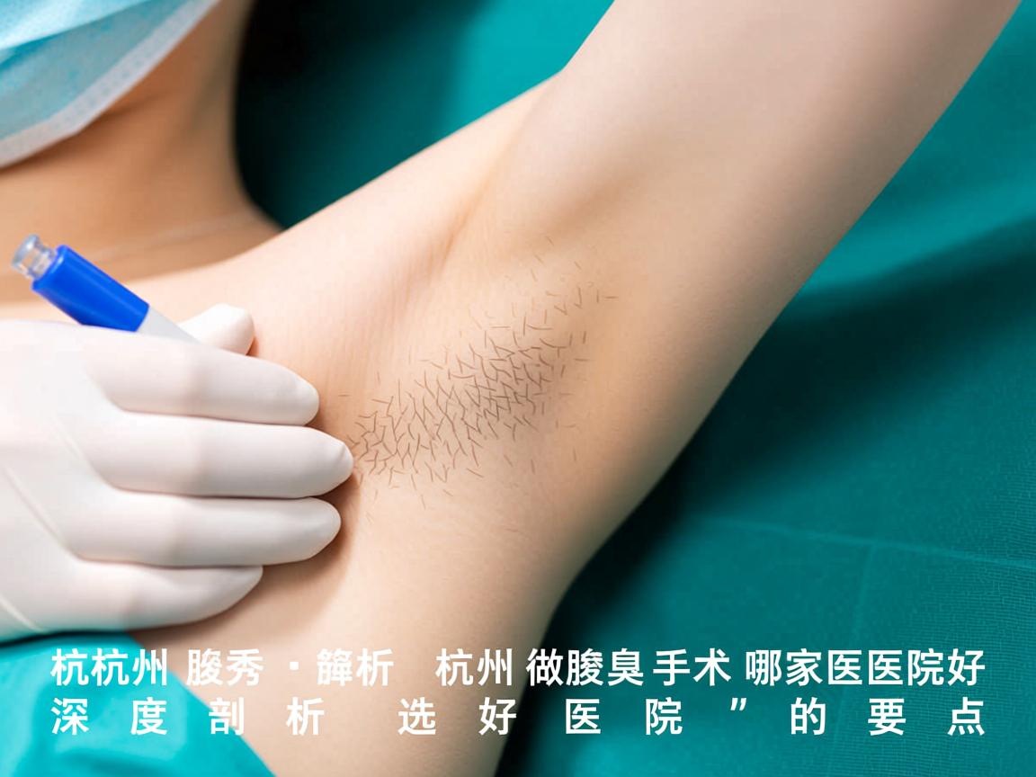 杭州腋秀解析，杭州做腋臭手术哪家医院好，深度剖析选好医院的要点