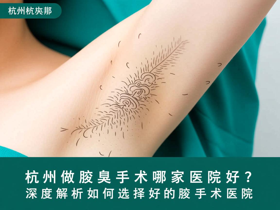 杭州做腋臭手术哪家医院好？深度解析如何选择好的腋臭手术医院