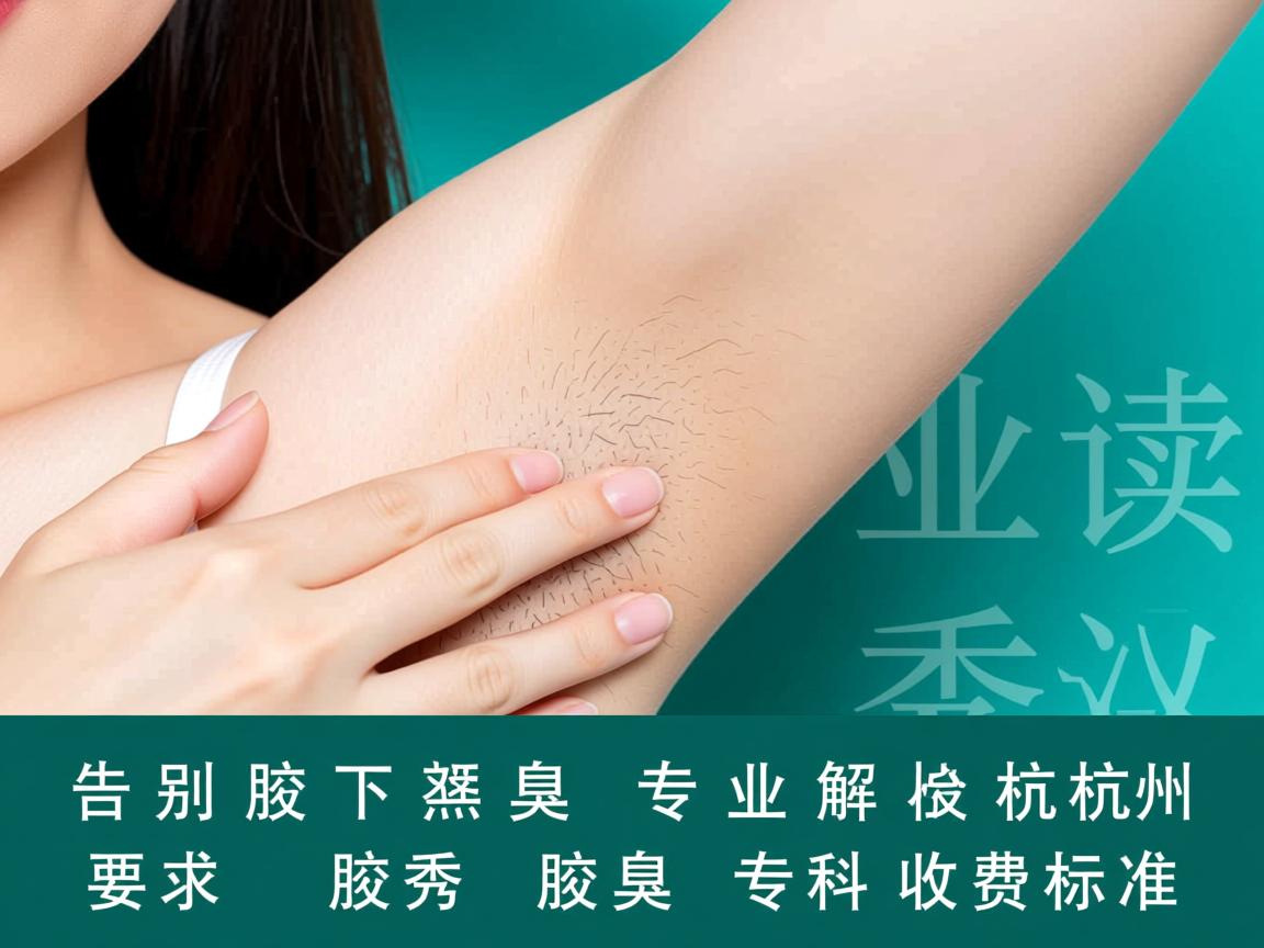 告别腋下尴尬，专业解读杭州腋秀腋臭专科收费标准