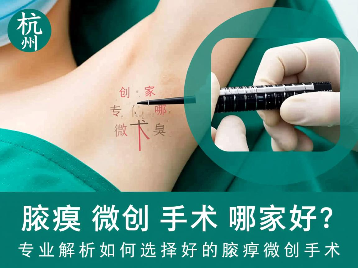 杭州腋臭微创手术哪家好?专业解析如何选择好的腋臭微创手术 杭州腋臭微创手术哪家好?专业解析如何选择好的腋臭微创手术