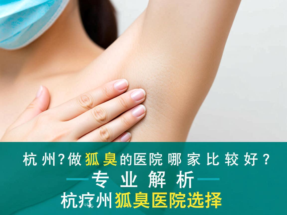 杭州做狐臭的医院哪家比较好？专业解析杭州狐臭医院选择