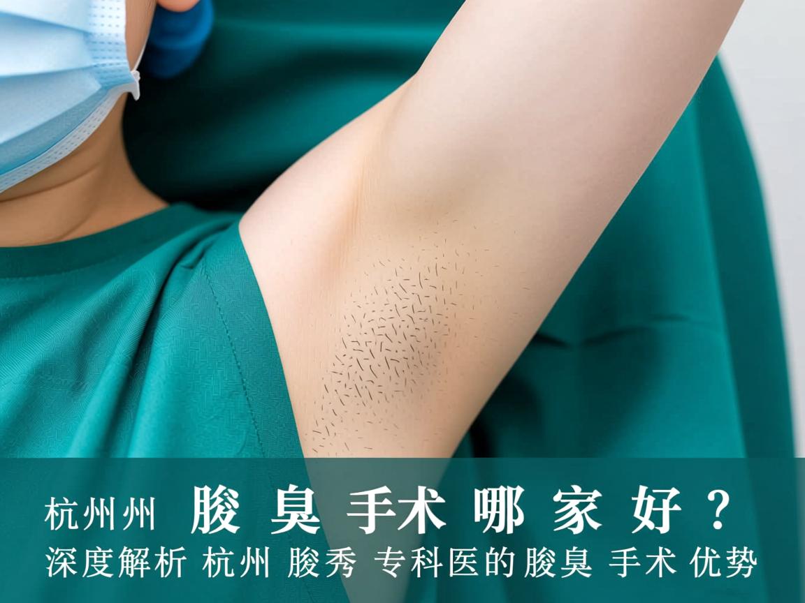 杭州腋臭手术哪家好？深度解析杭州腋秀专科的腋臭手术优势