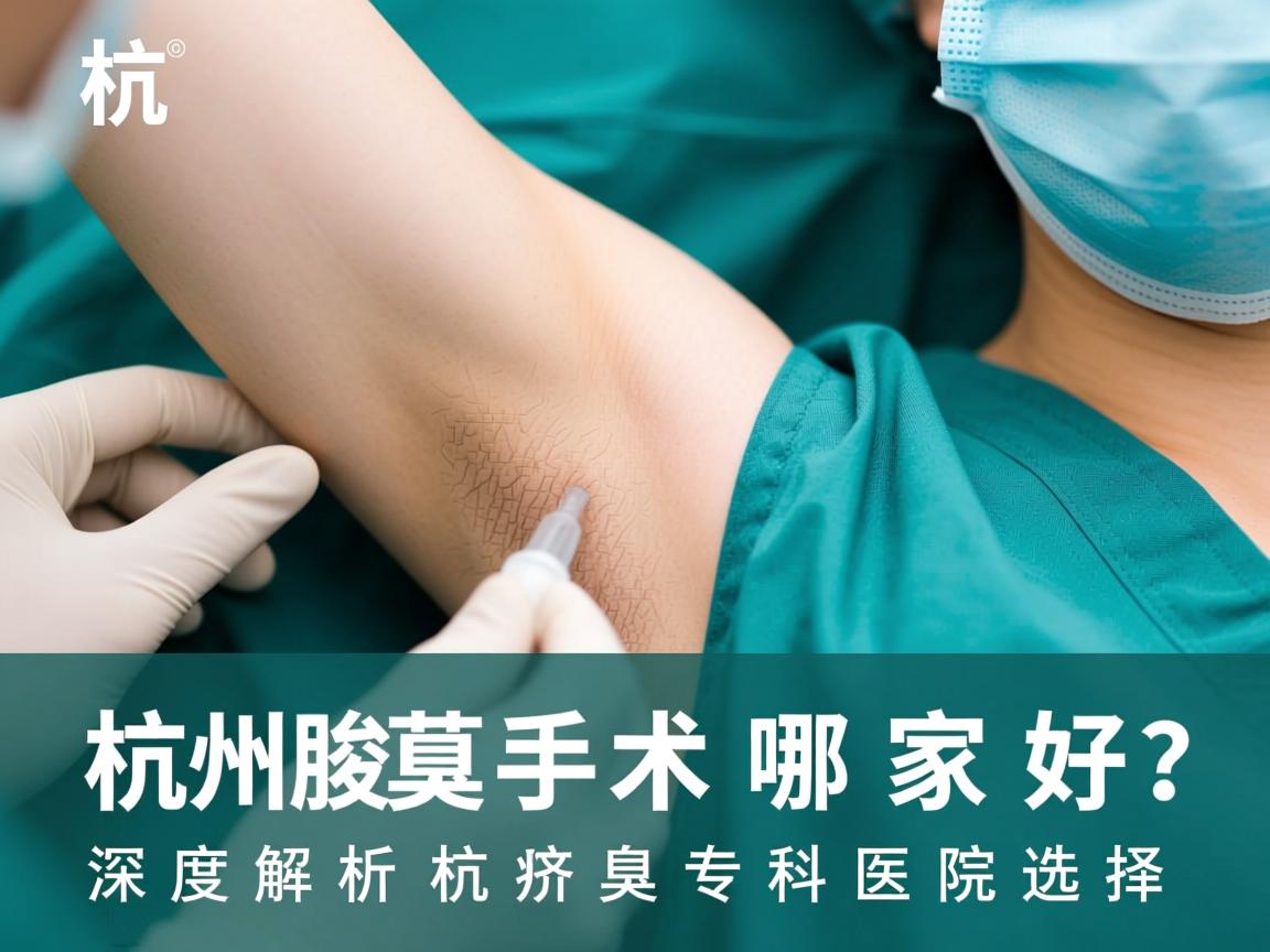 杭州腋臭手术哪家好？深度解析杭州腋臭专科医院选择