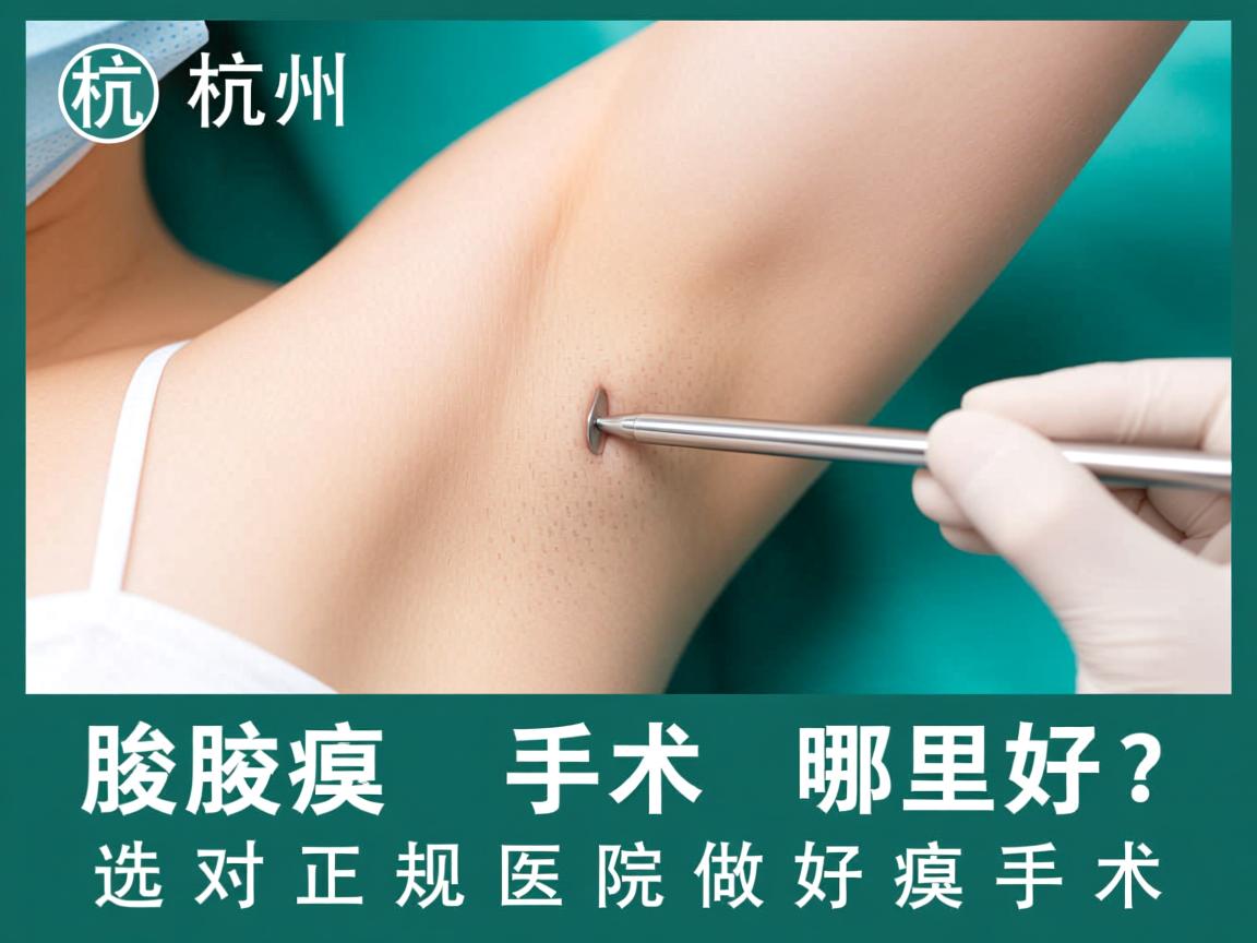 杭州腋臭手术哪里好？选对正规医院做好腋臭手术