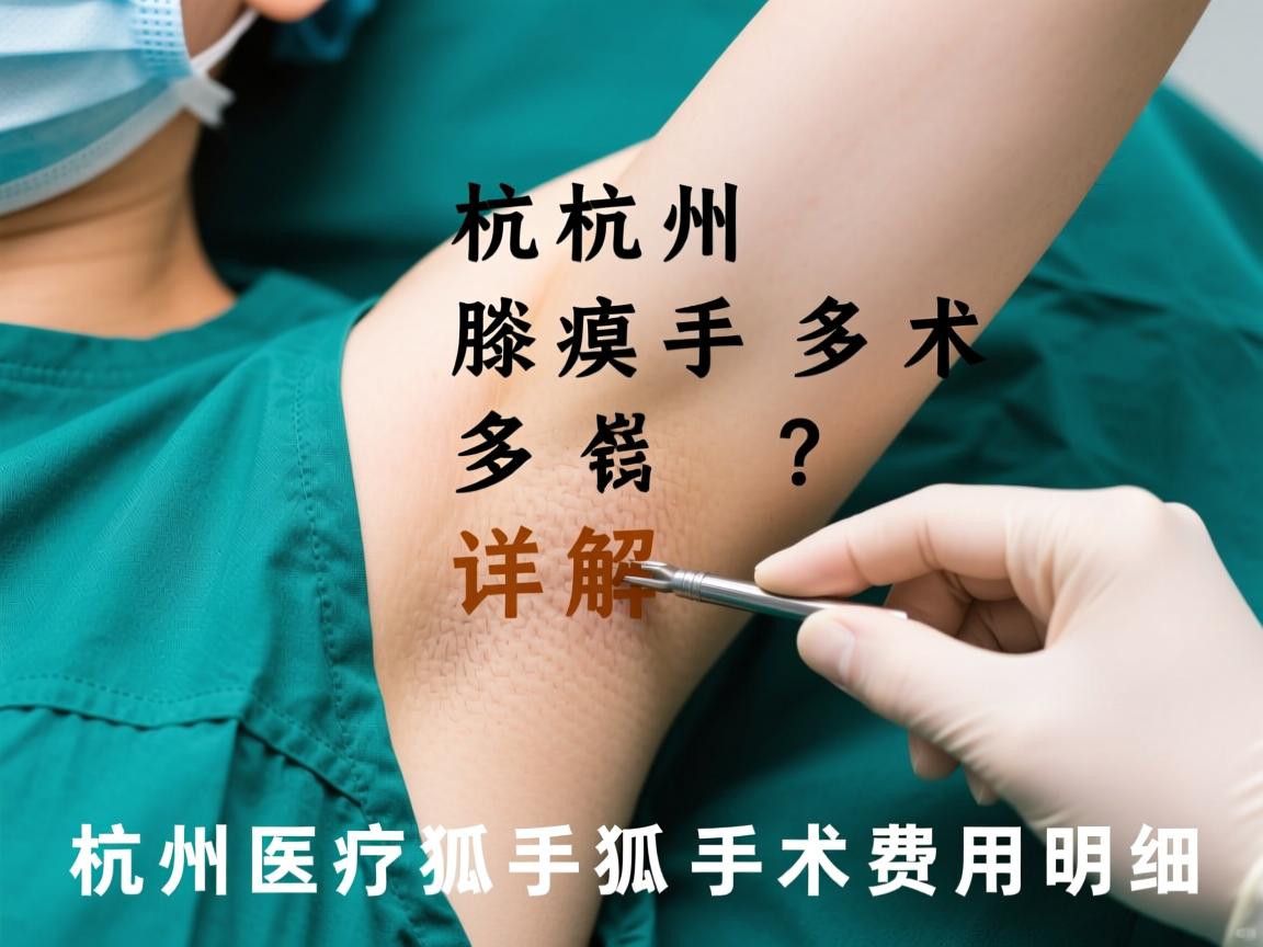杭州腋臭手术多少钱？详解杭州狐臭手术费用明细