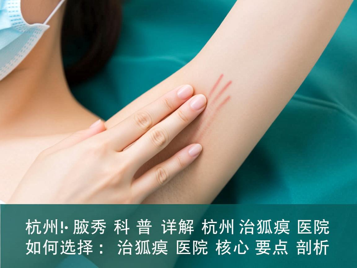 杭州腋秀科普，详解杭州治狐臭医院如何选择，治狐臭医院核心要点剖析