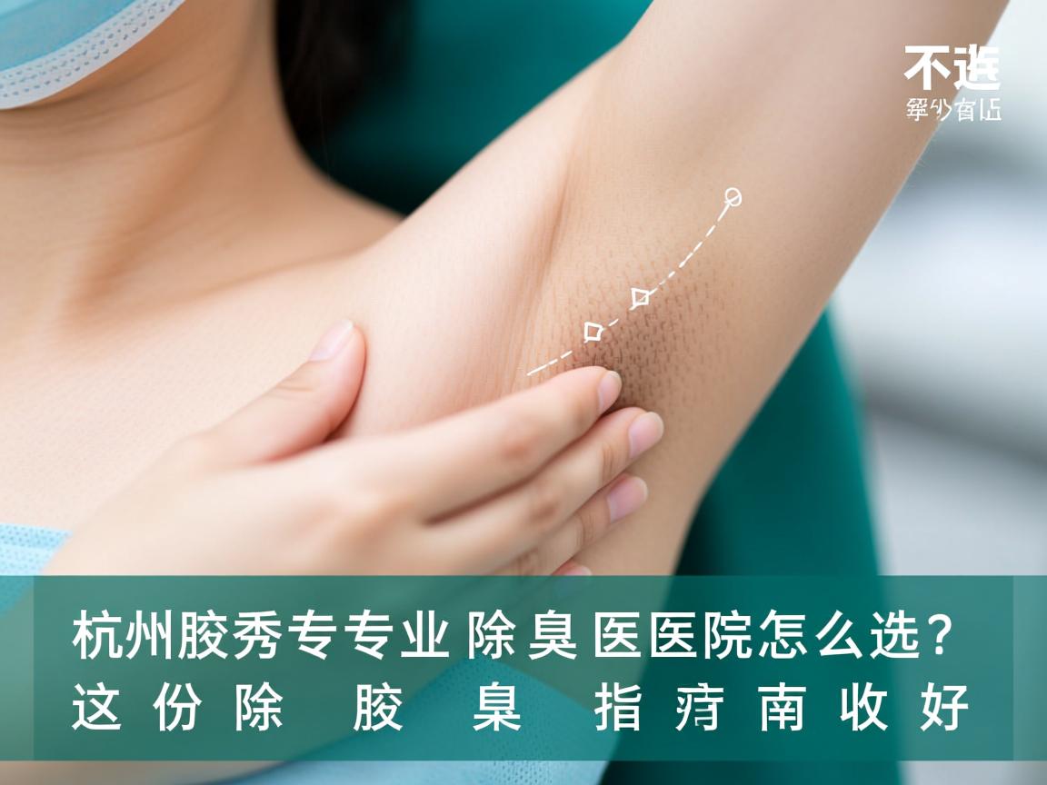 杭州腋秀解析，杭州专业除腋臭医院怎么选？这份除腋臭指南请收好