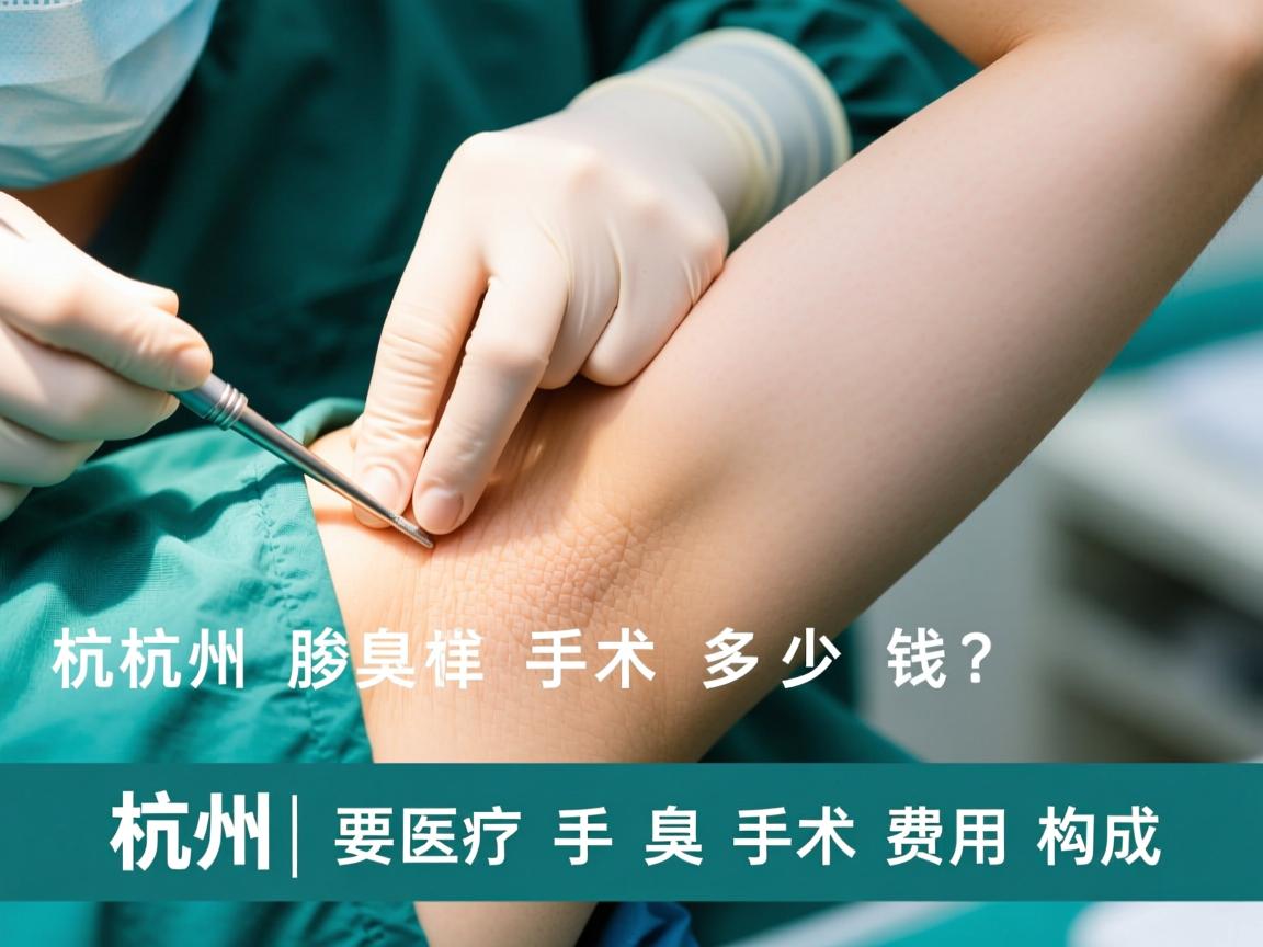 杭州腋臭手术多少钱？详解杭州腋臭手术费用构成
