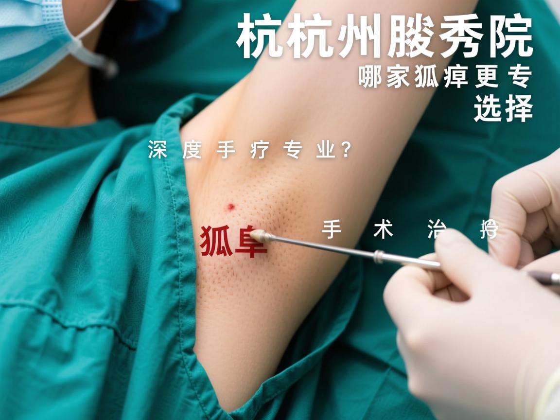 杭州腋秀解析，杭州哪家医院狐臭手术治疗更专业？深度剖析狐臭手术治疗选择