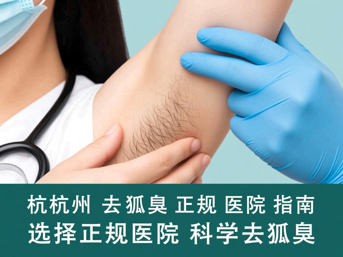 杭州去狐臭正规医院指南，选择正规医院科学去狐臭