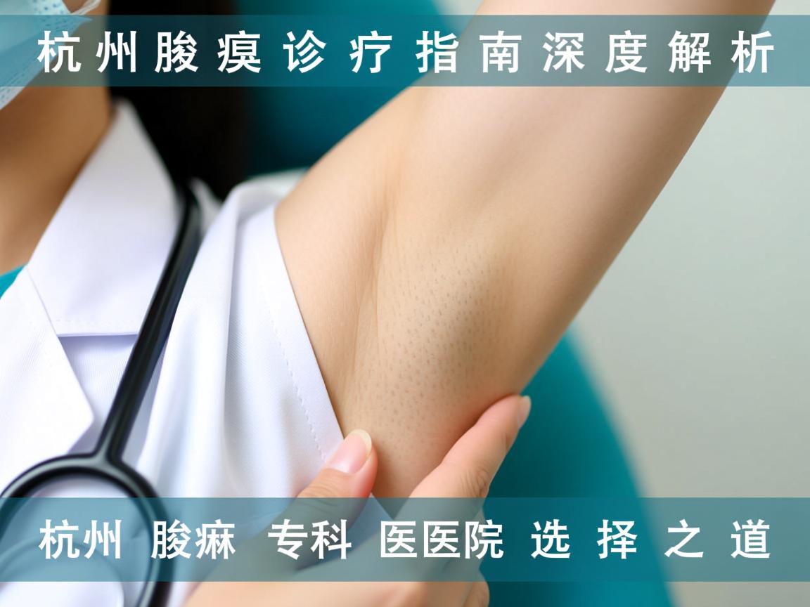 杭州腋臭诊疗指南，深度解析杭州腋臭专科医院的选择之道