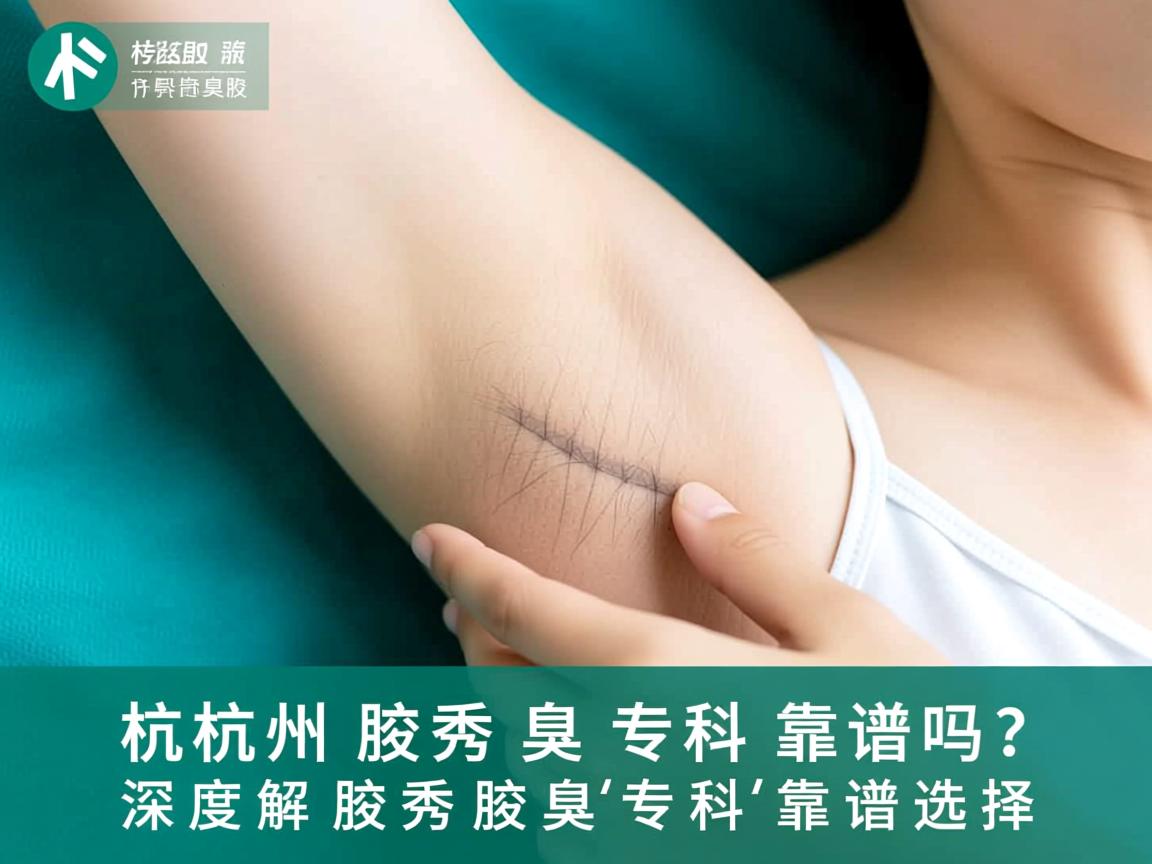 杭州腋秀腋臭专科靠谱吗？深度解析腋秀腋臭专科的靠谱选择