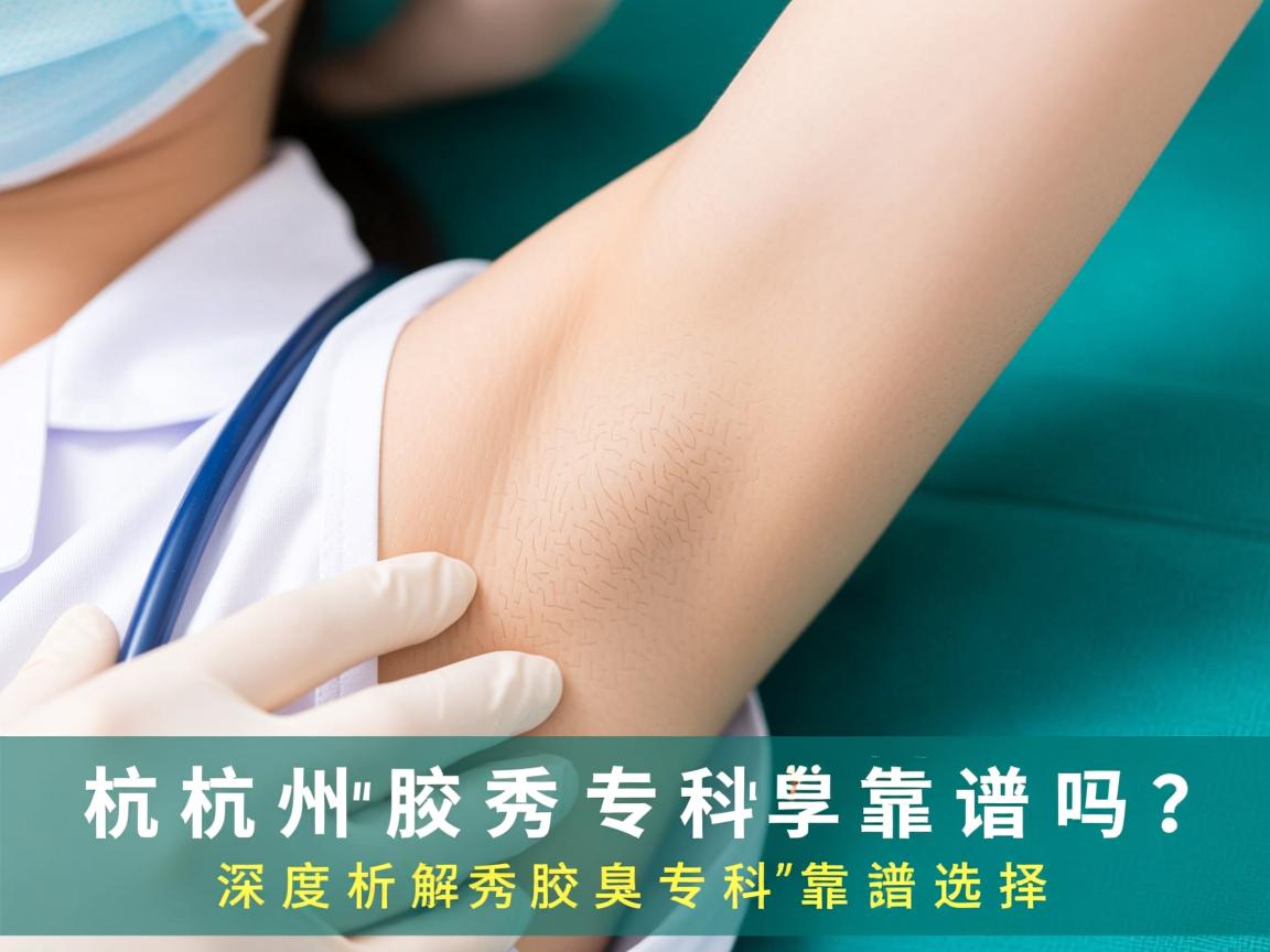 杭州腋秀腋臭专科靠谱吗？深度解析腋秀腋臭专科的靠谱选择
