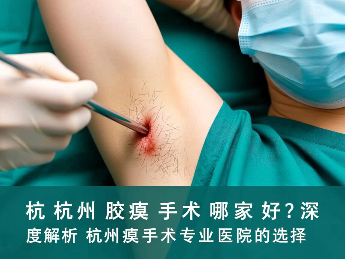 杭州腋臭手术哪家好？深度解析杭州腋臭手术专业医院的选择