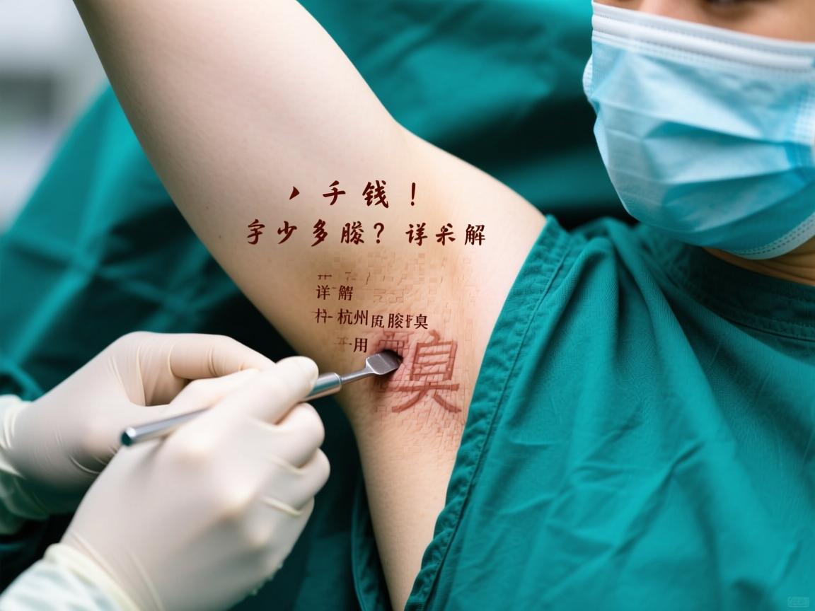 杭州腋臭手术多少钱？详解杭州腋臭手术费用构成