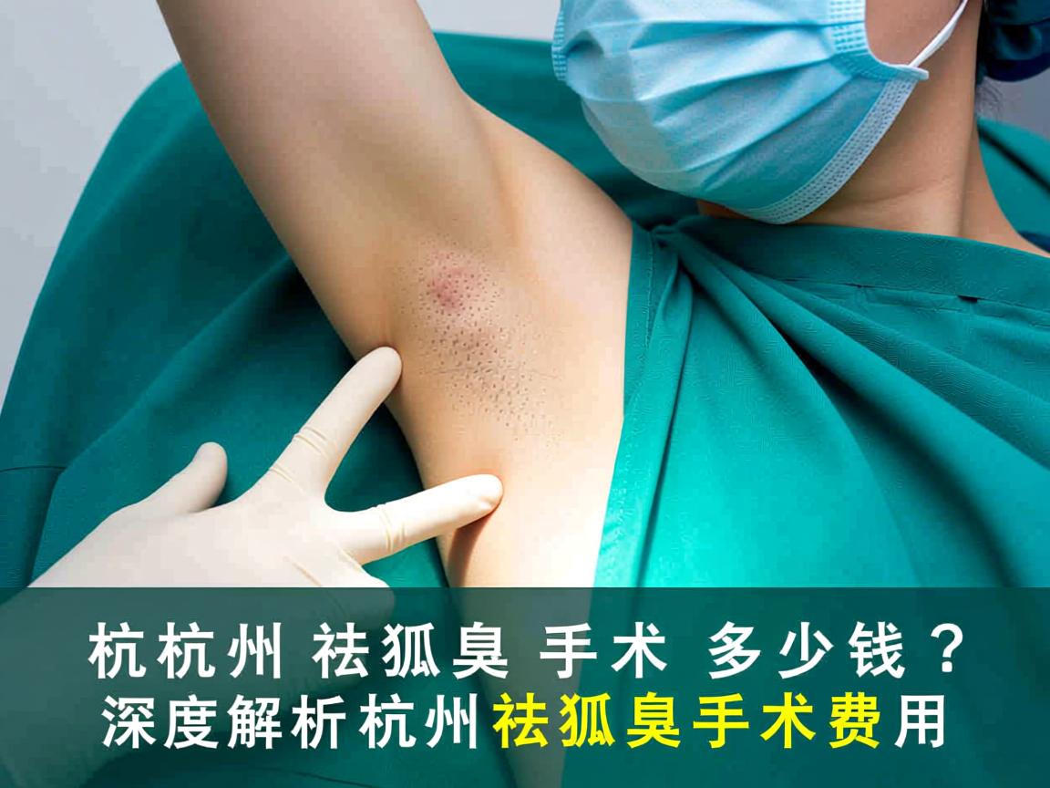 杭州祛狐臭手术多少钱？深度解析杭州祛狐臭手术费用