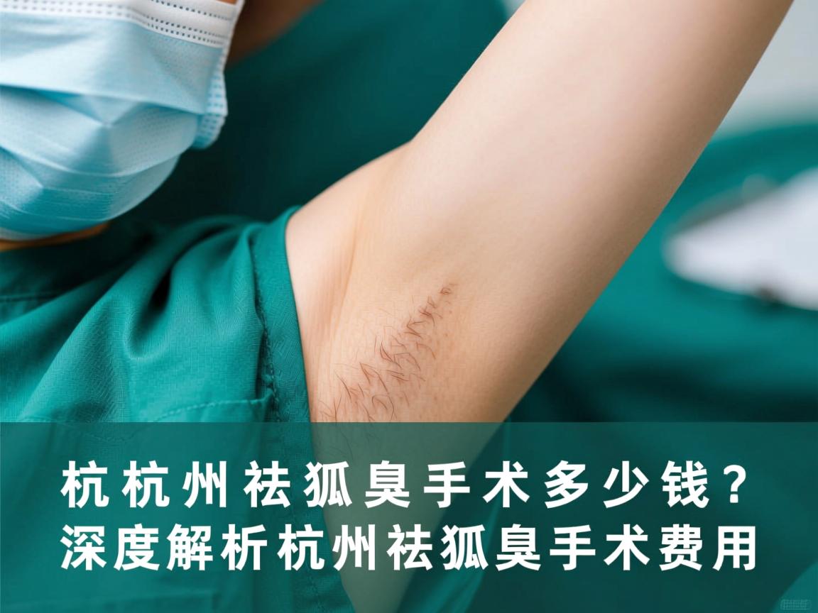 杭州祛狐臭手术多少钱？深度解析杭州祛狐臭手术费用