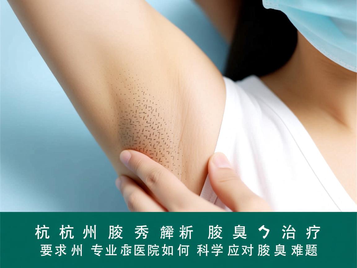 杭州腋秀解析腋臭治疗，杭州专业医院如何科学应对腋臭难题