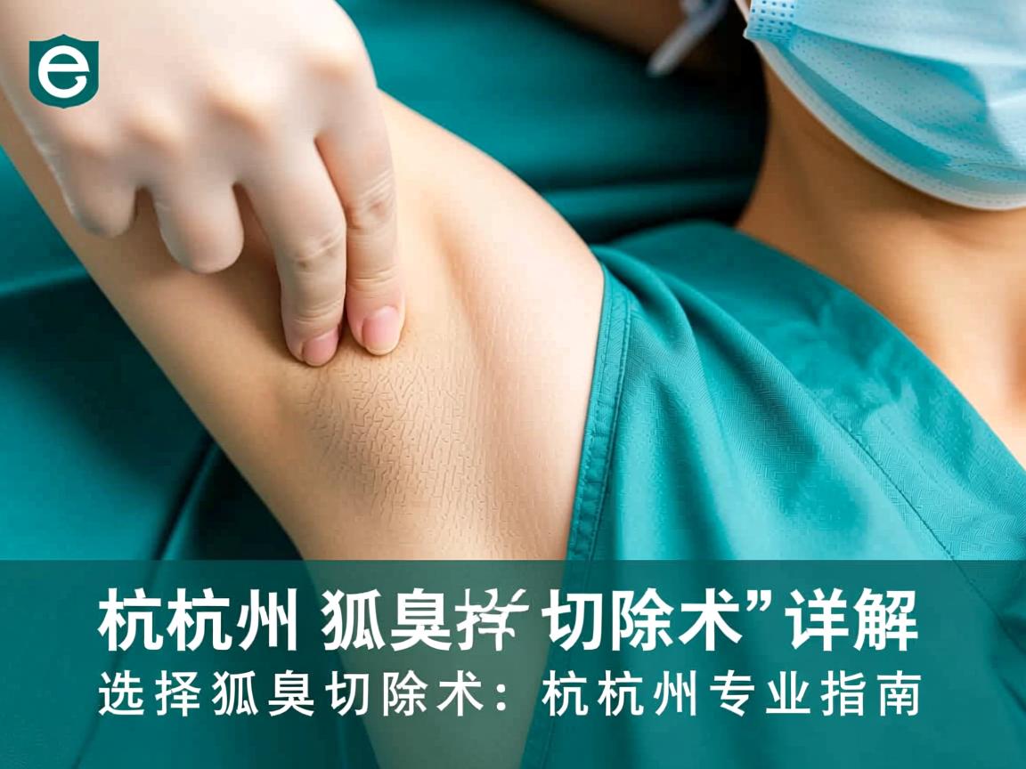 杭州狐臭切除术详解，选择狐臭切除术的杭州专业指南
