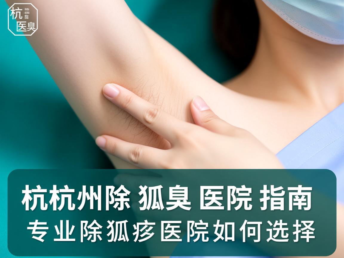 杭州除狐臭医院指南，专业除狐臭医院如何选择