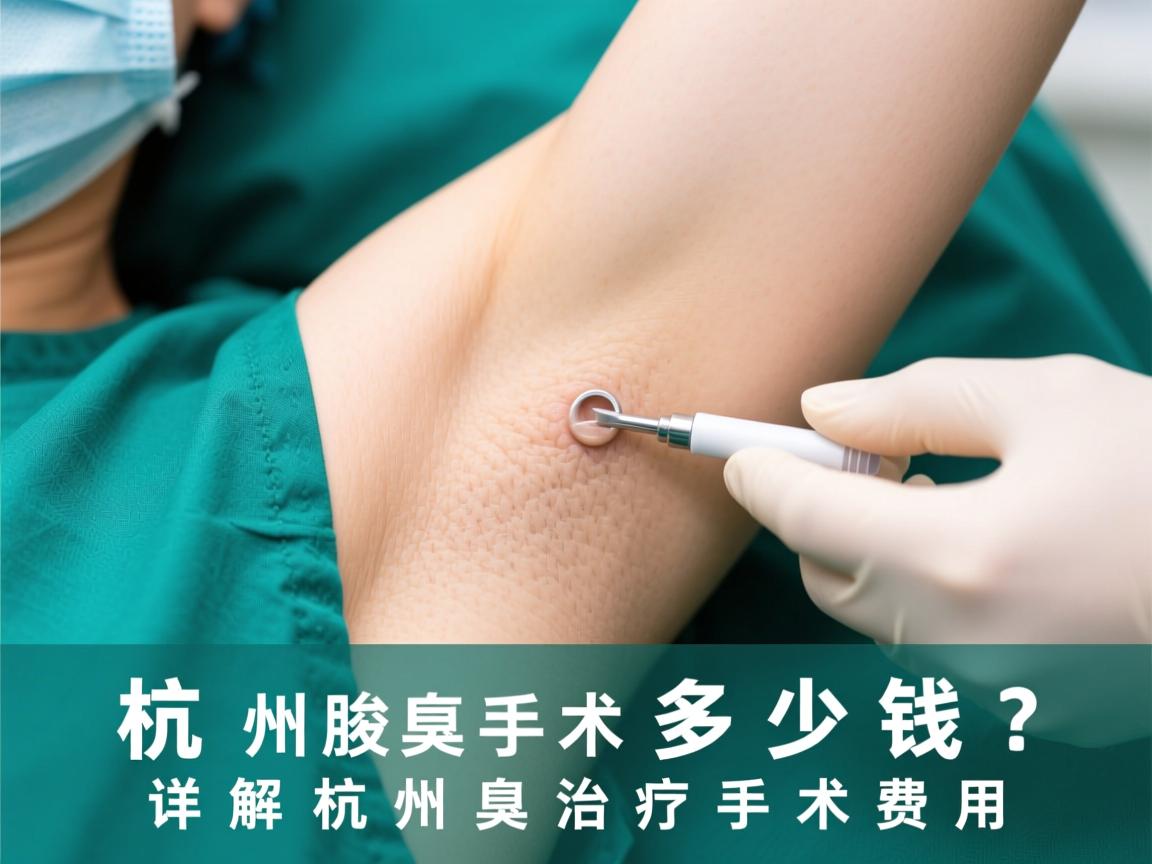 杭州腋臭手术多少钱？详解杭州腋臭治疗手术费用