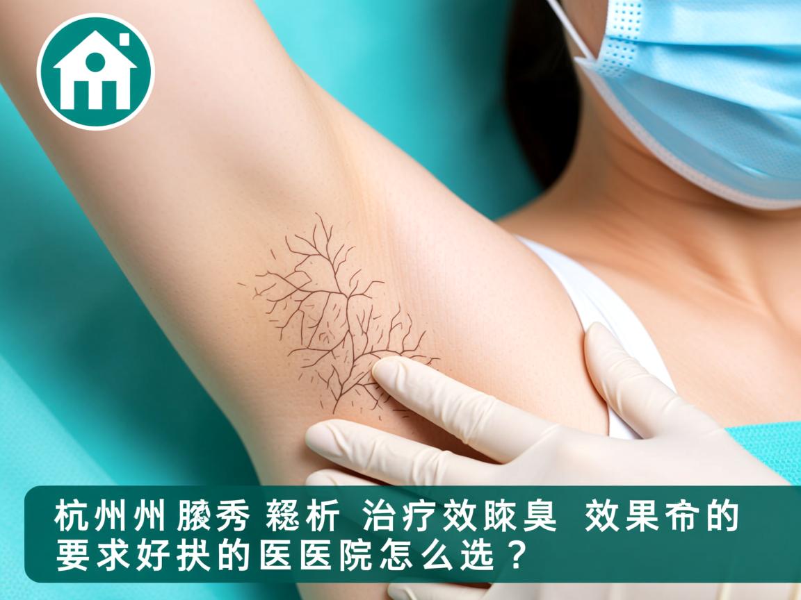 杭州腋秀解析，杭州治疗腋臭效果好的医院怎么选？