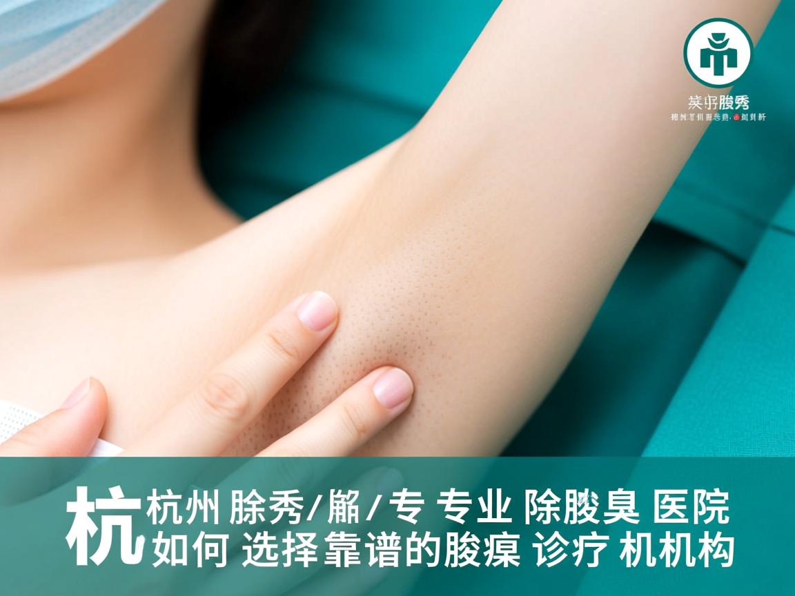 杭州腋秀解析，杭州专业除腋臭医院，如何选择靠谱的腋臭诊疗机构