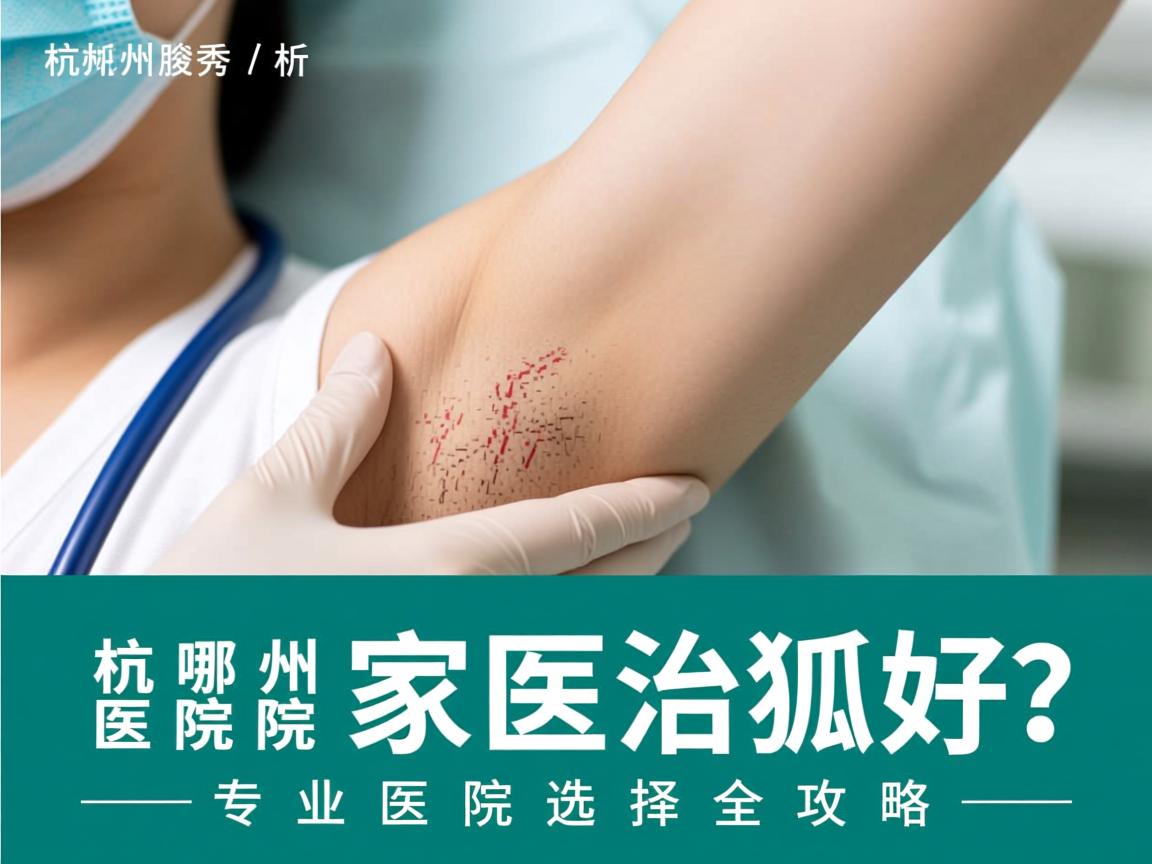 杭州腋秀解析，杭州哪家医院治狐臭好？专业医院选择全攻略