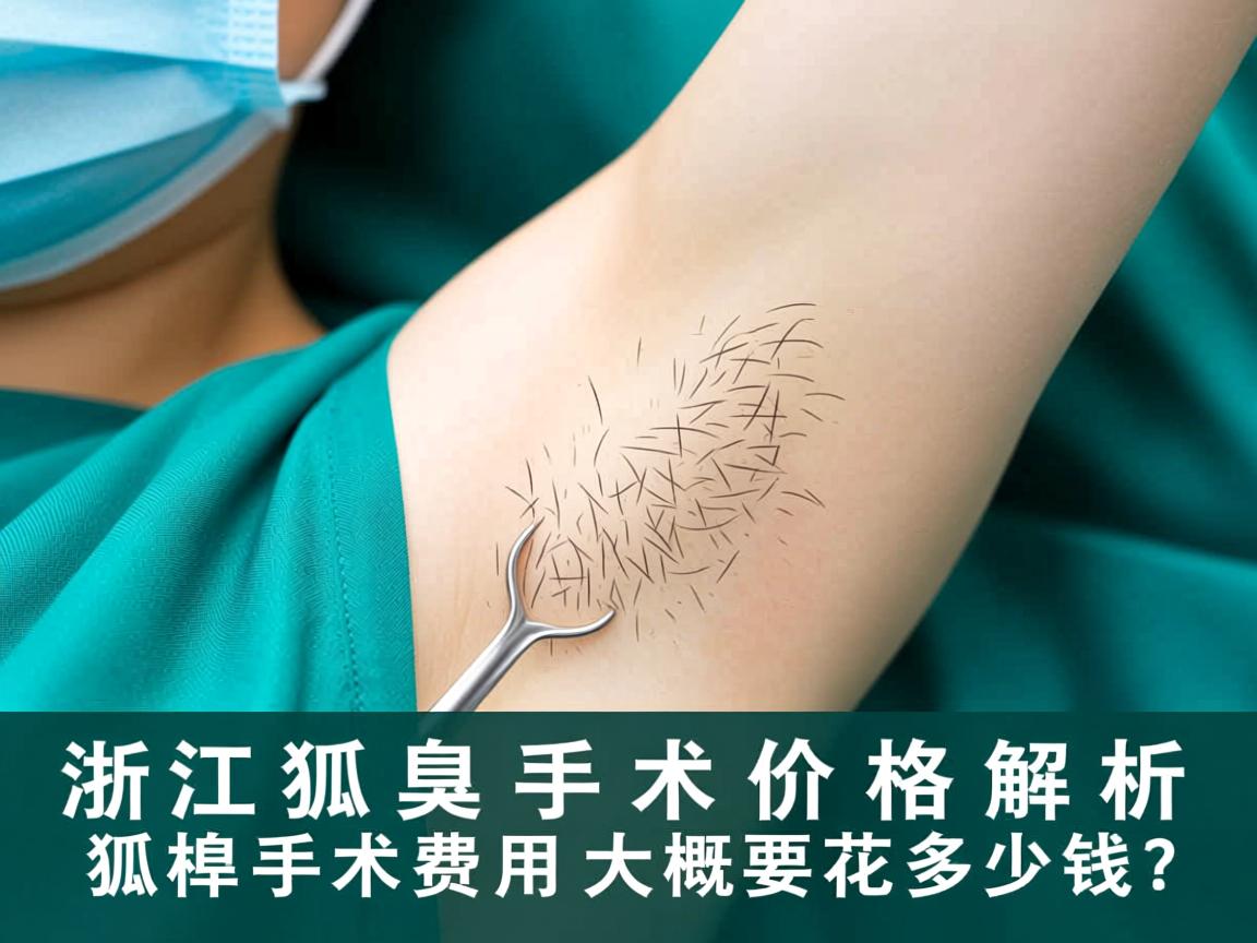 浙江狐臭手术价格解析，狐臭手术费用大概要花多少钱？