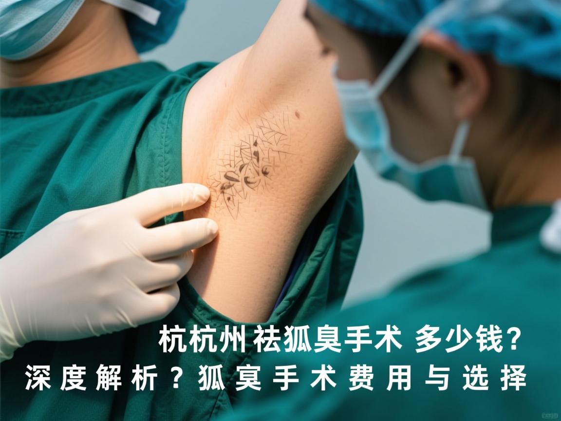 杭州祛狐臭手术要多少钱？深度解析狐臭手术费用与选择
