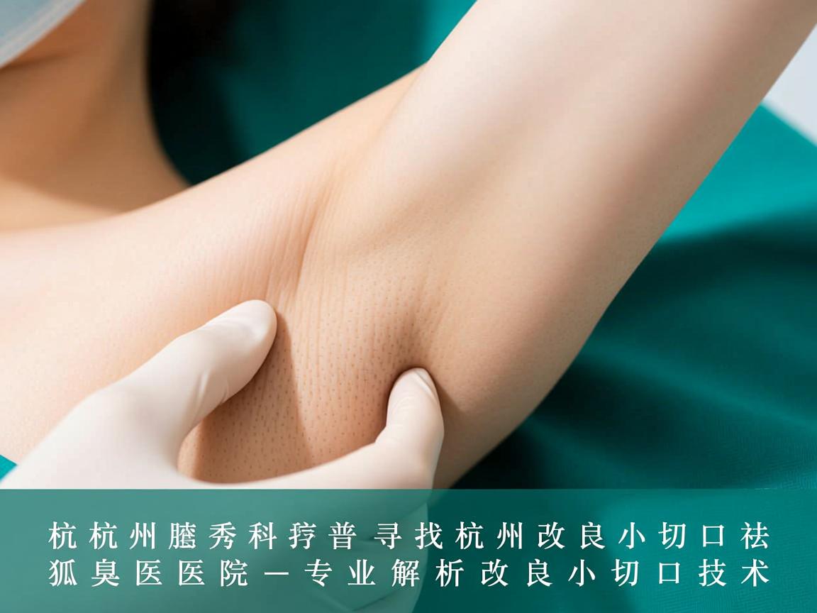 杭州腋秀科普，寻找杭州改良小切口祛狐臭医院，专业解析改良小切口技术