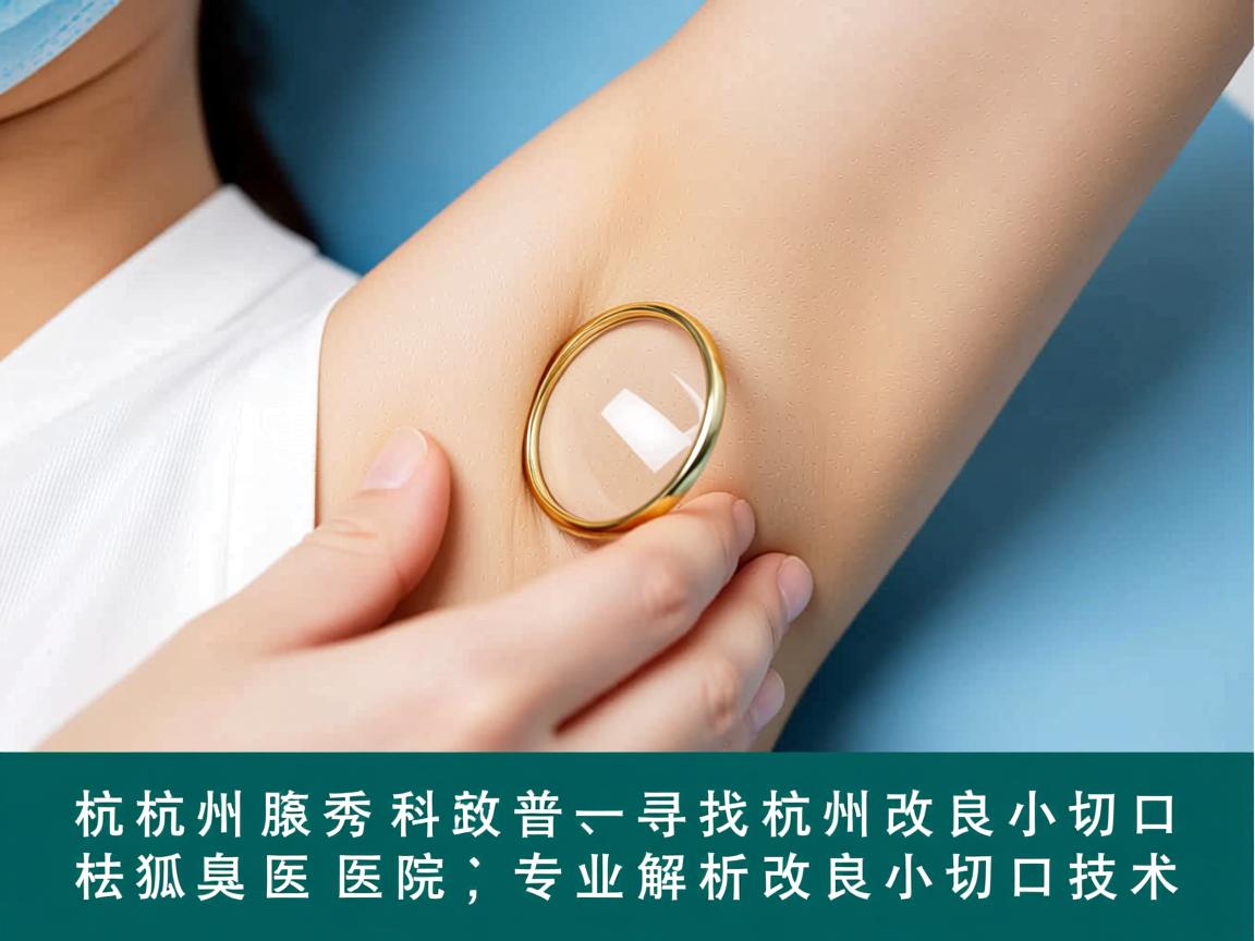 杭州腋秀科普，寻找杭州改良小切口祛狐臭医院，专业解析改良小切口技术
