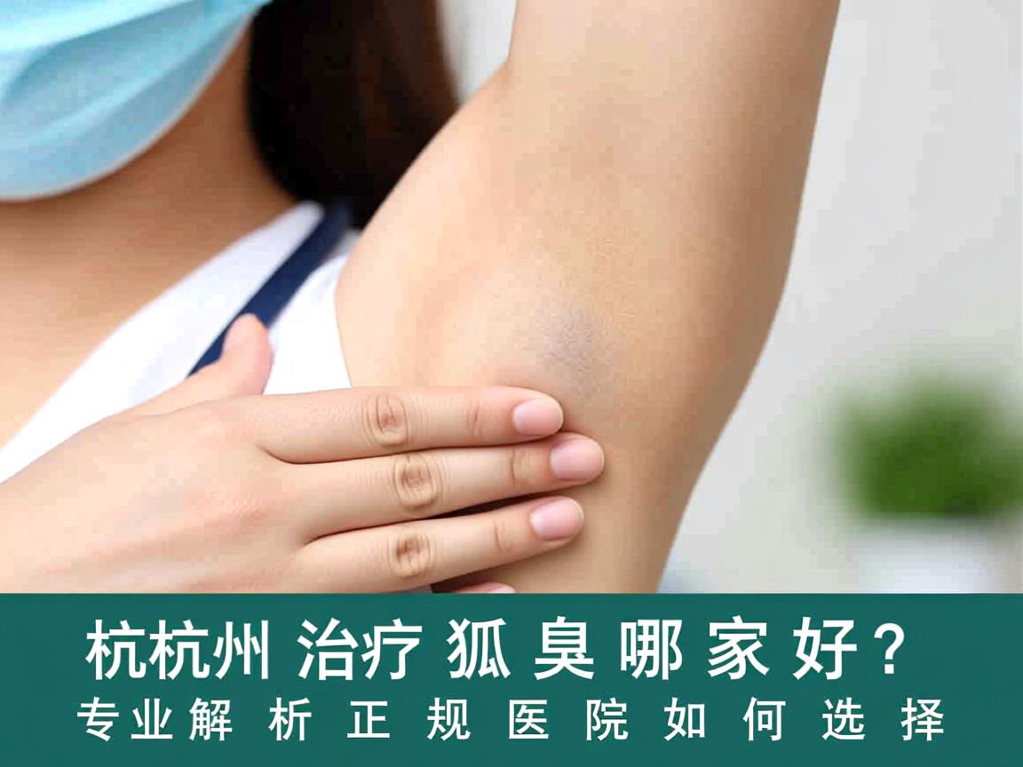 杭州治疗狐臭哪家好？专业解析正规医院如何选择