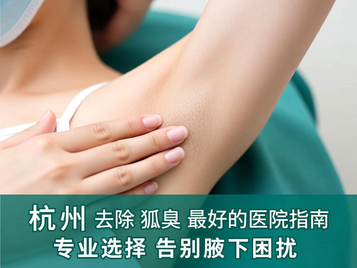 杭州去除狐臭最好的医院指南，专业选择，告别腋下困扰