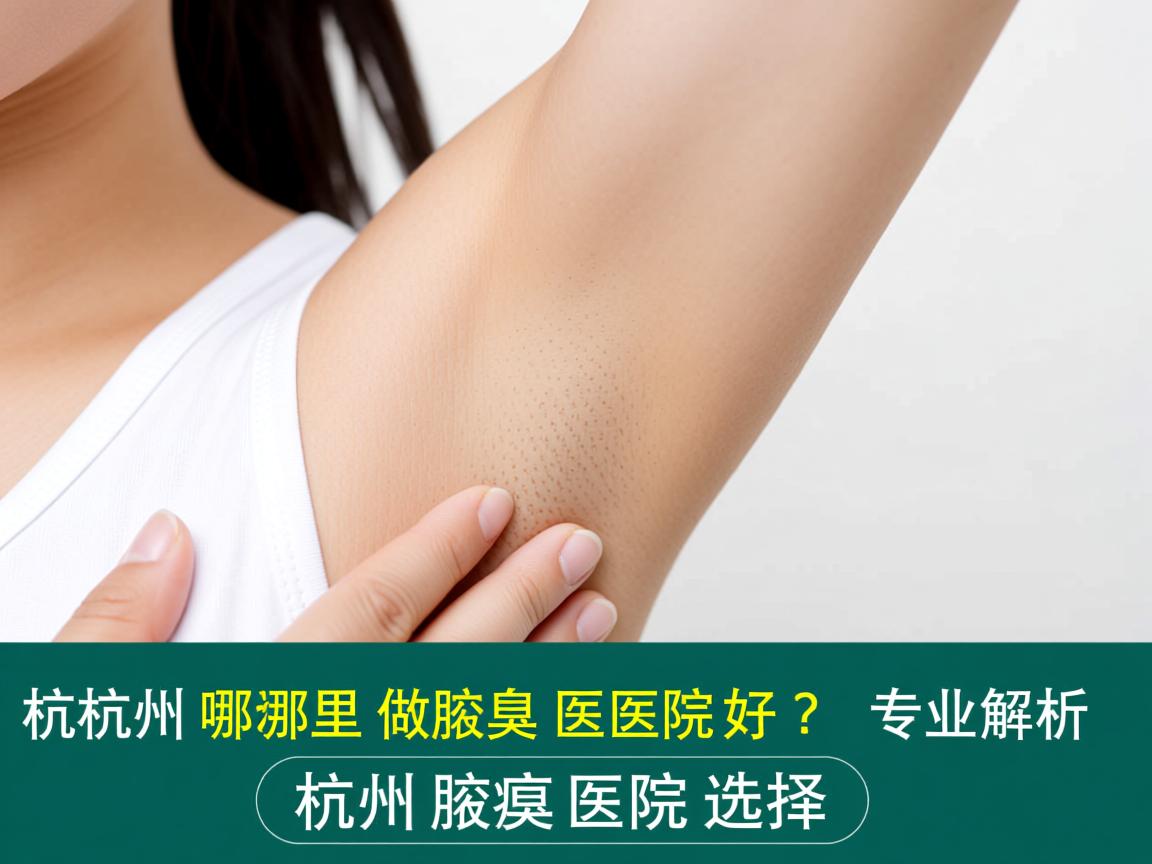 杭州哪里做腋臭医院好？专业解析杭州腋臭医院选择