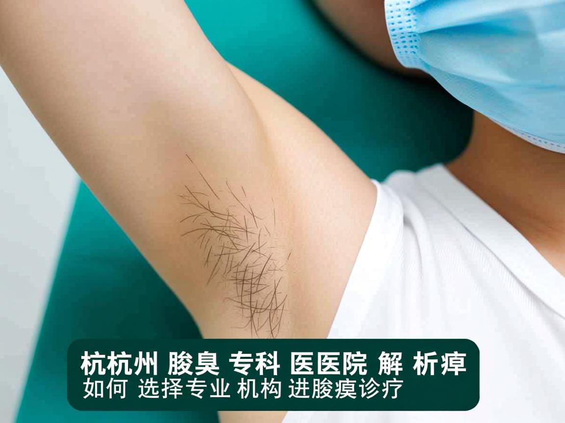杭州腋臭专科医院解析，如何选择专业机构进行腋臭诊疗