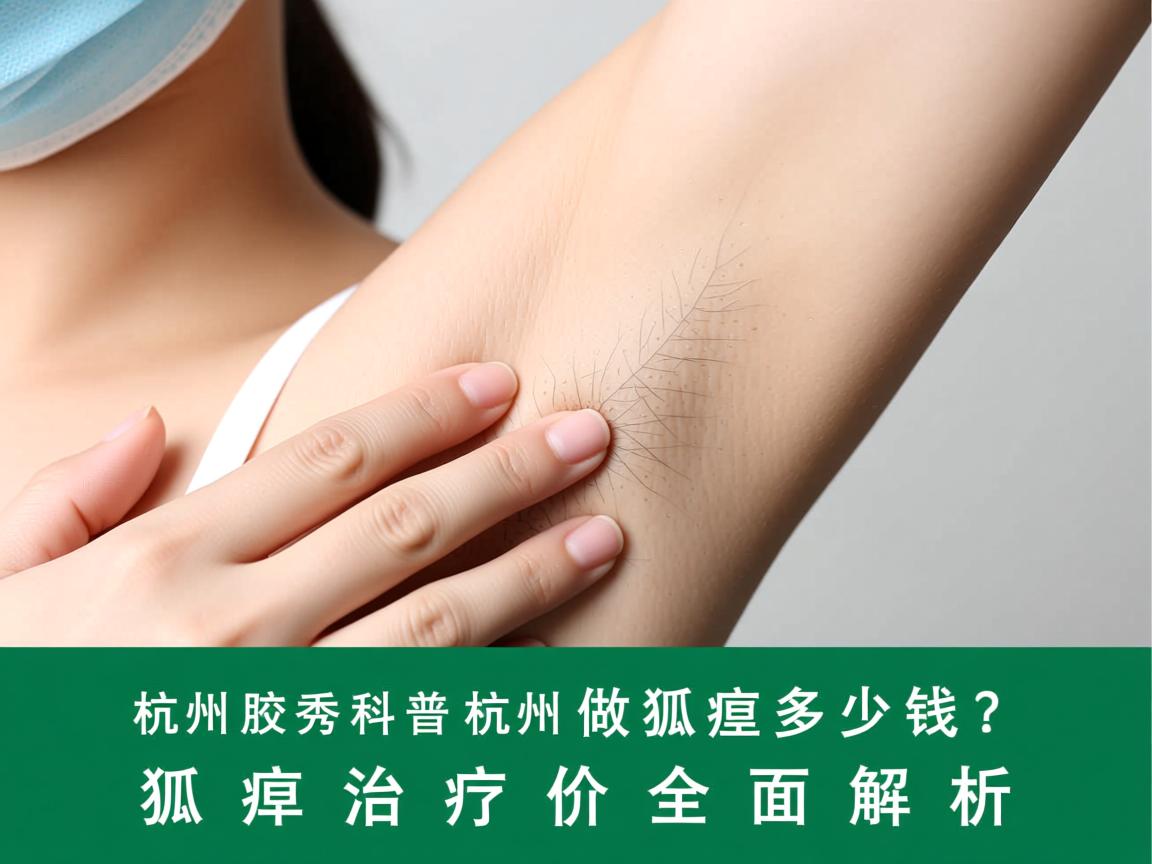 杭州腋秀科普，杭州做狐臭多少钱？狐臭治疗价格全面解析