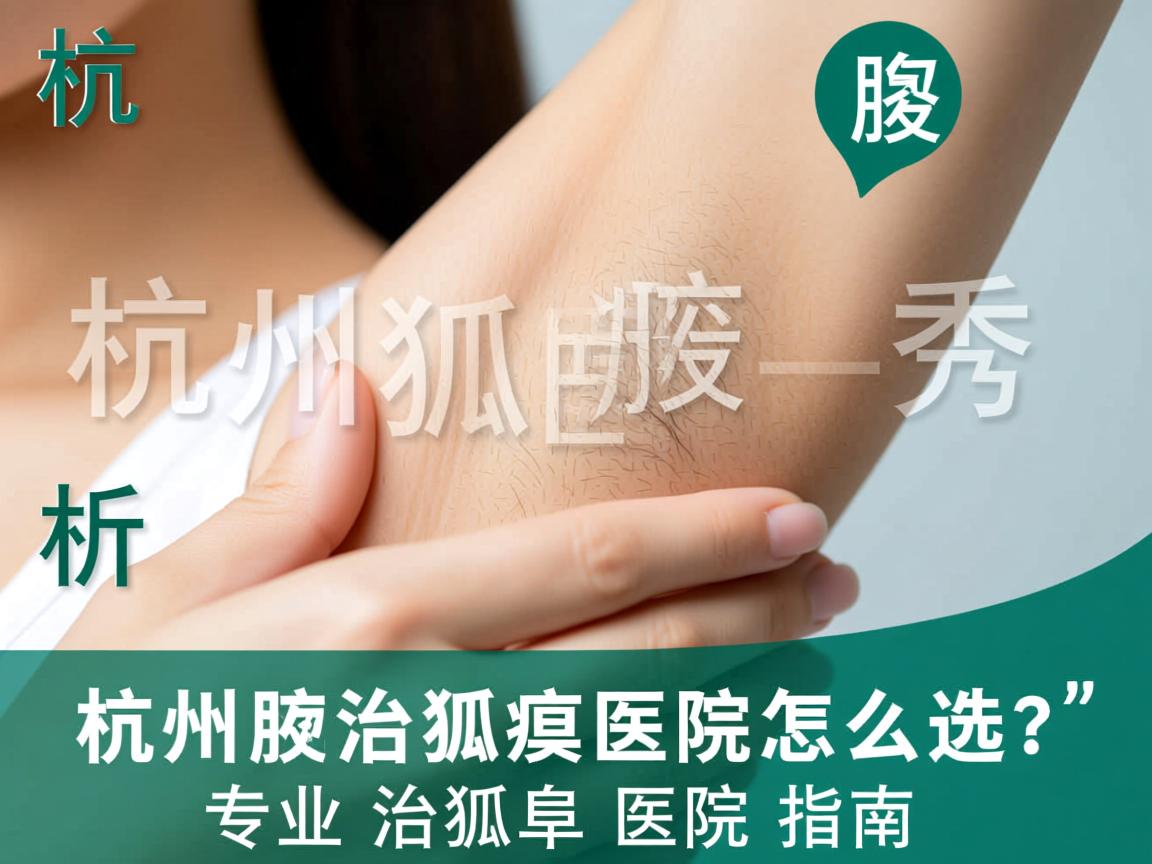 杭州腋秀解析，杭州治狐臭医院怎么选？专业治狐臭医院指南