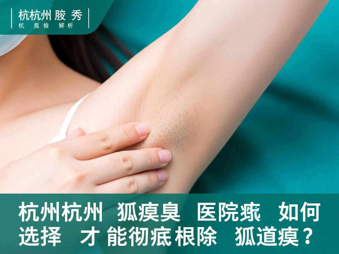 杭州腋秀解析，杭州狐臭医院如何选择才能彻底根除狐臭？