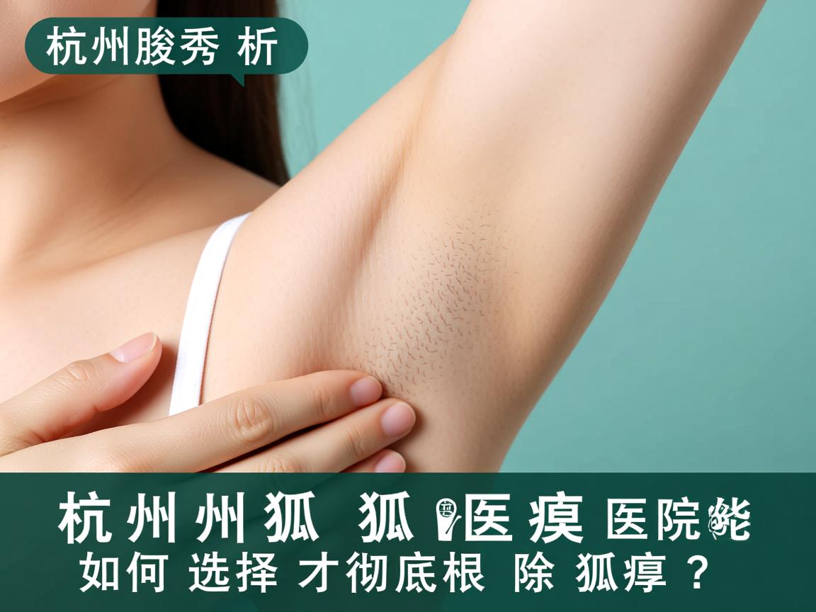 杭州腋秀解析，杭州狐臭医院如何选择才能彻底根除狐臭？