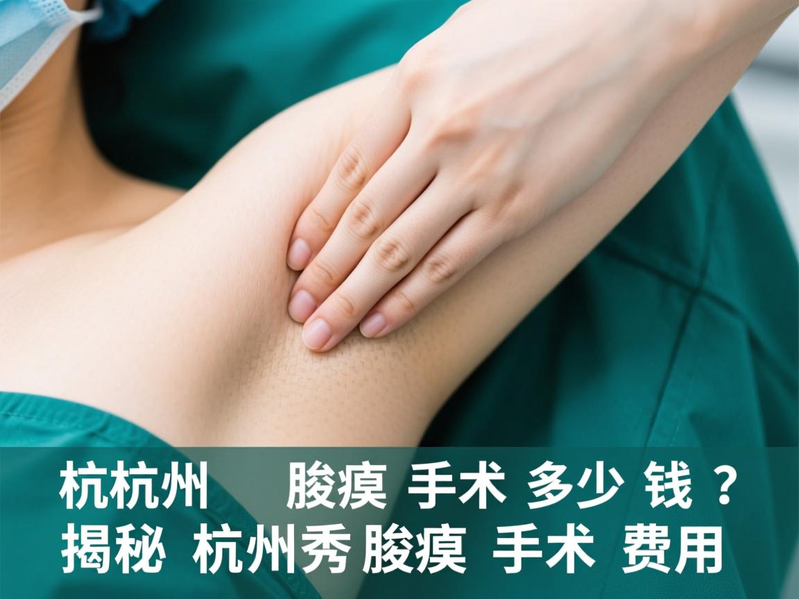 杭州腋臭手术多少钱？揭秘杭州腋秀腋臭手术费用