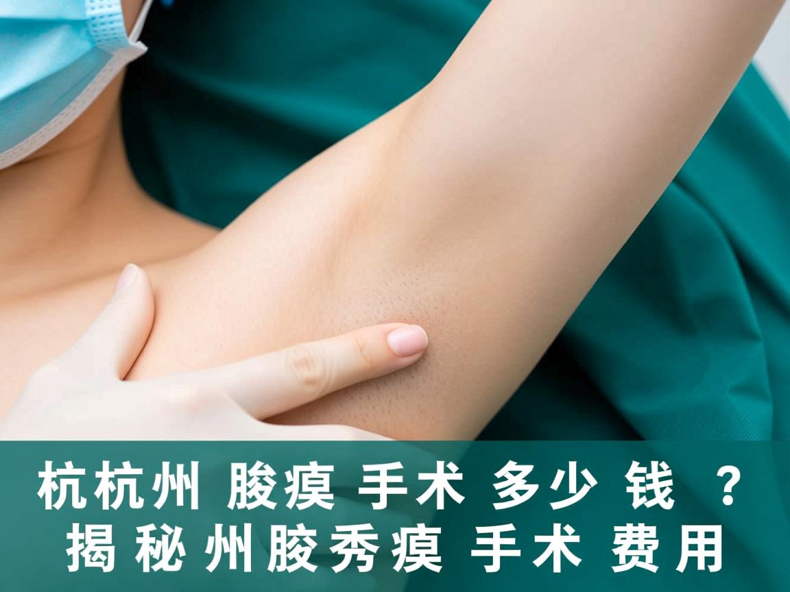 杭州腋臭手术多少钱？揭秘杭州腋秀腋臭手术费用