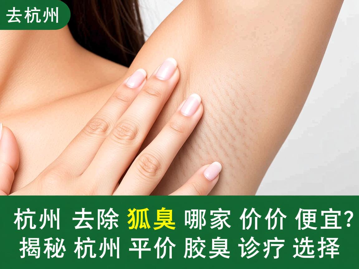杭州去除狐臭哪家价格便宜？揭秘杭州平价腋臭诊疗选择
