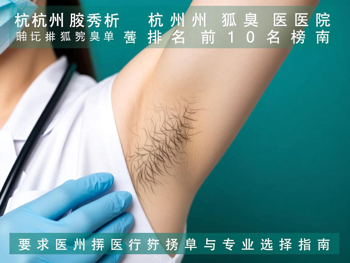 杭州腋秀解析，杭州狐臭医院排名前十名榜单与专业选择指南