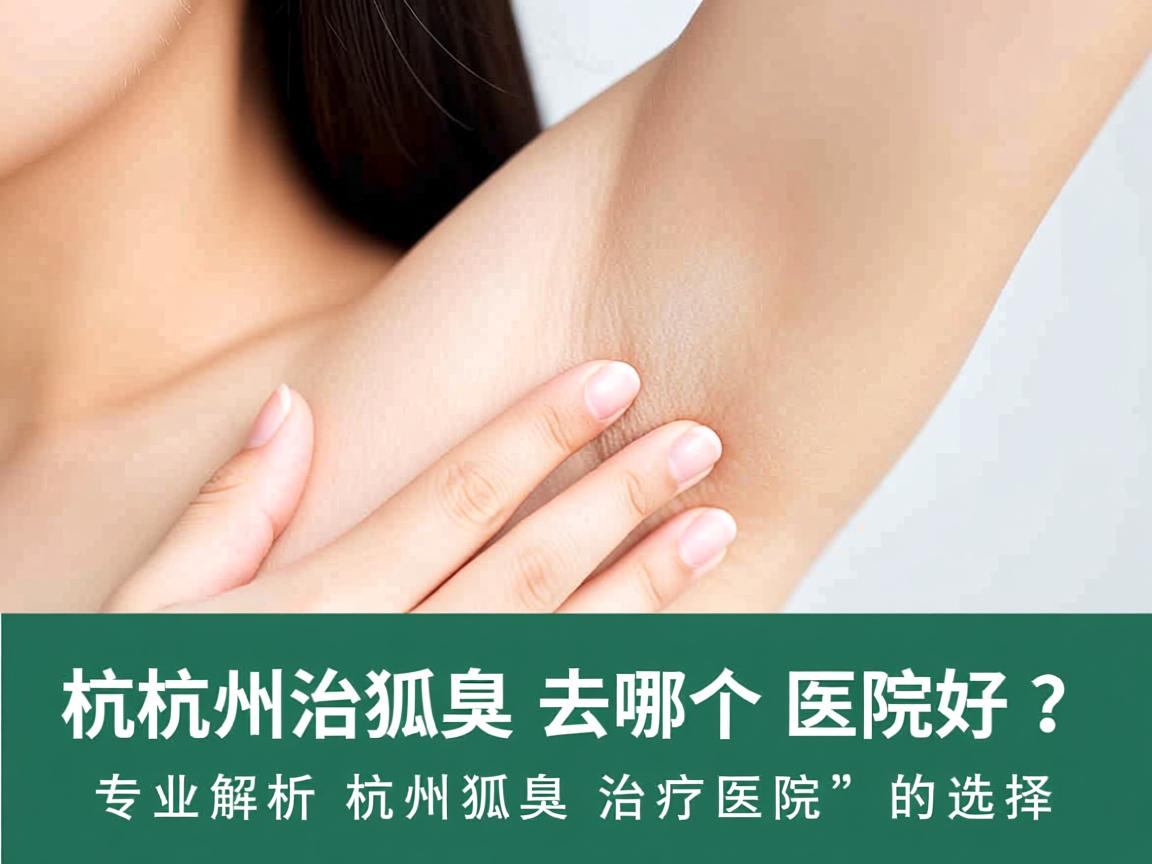 杭州治狐臭去哪个医院好？专业解析杭州狐臭治疗医院的选择