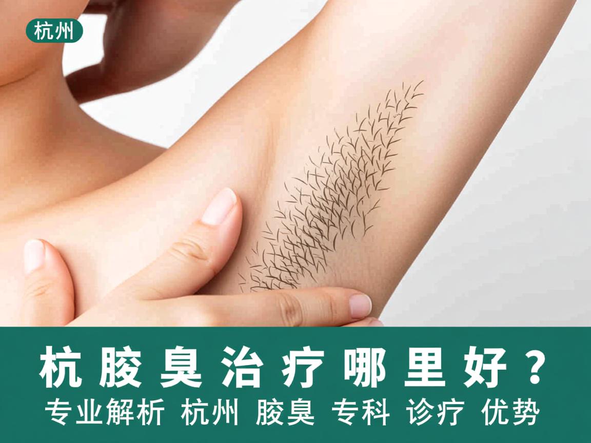 杭州腋臭治疗哪里好？专业解析杭州腋臭专科诊疗优势